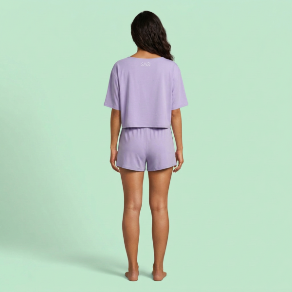 Ensemble Yoga Femme VIOLETTA - Violet vue 2
